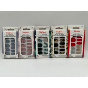 Sally Hansen Salon Effects Nail Strips Lot of 5 sets- 32 Count, Easy Application